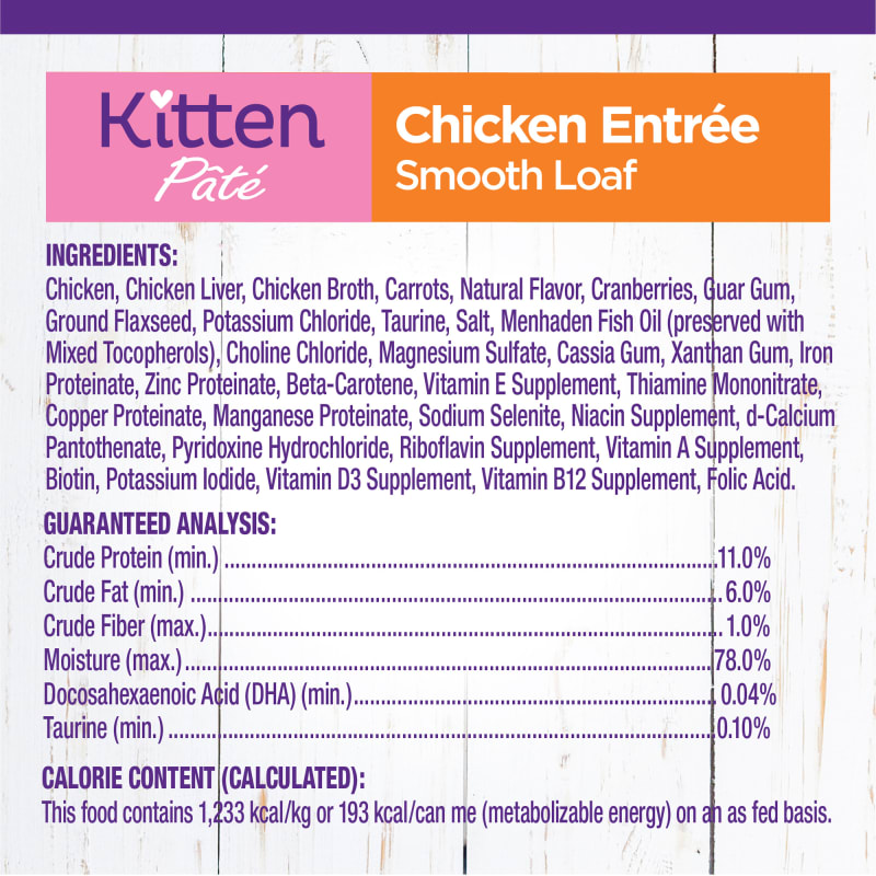 Wellness complete health natural grain free wet canned cat food new arrivals pate recipe kitten chicken pate