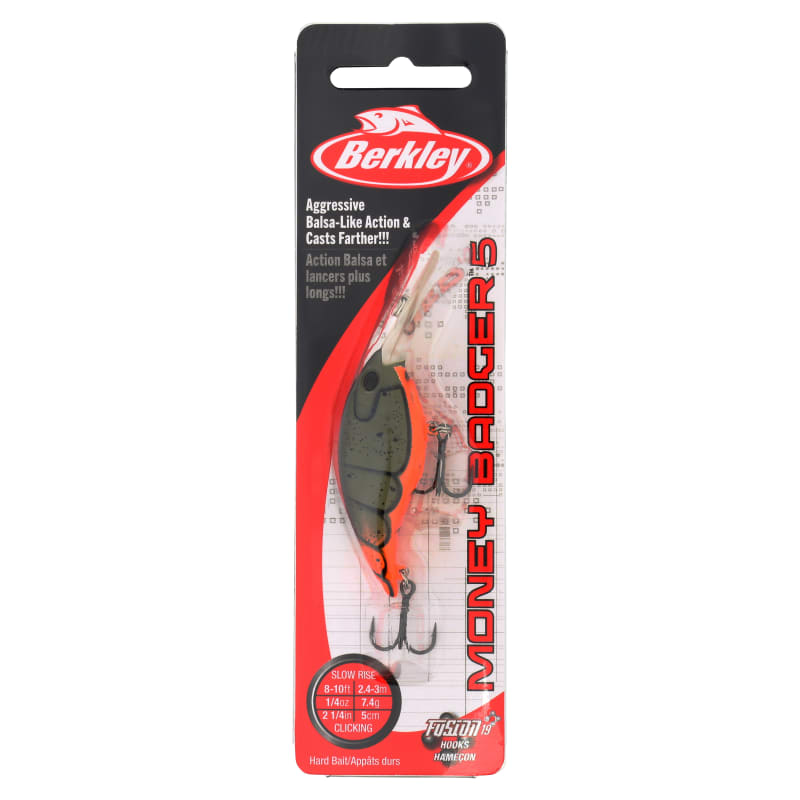 Berkley Money Badger Crankbait Firetail Green Craw 4