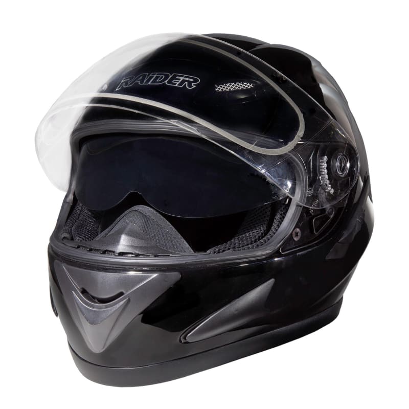 Frenzy Gloss Black Full Face Snow Helmet by Raider at Fleet Farm
