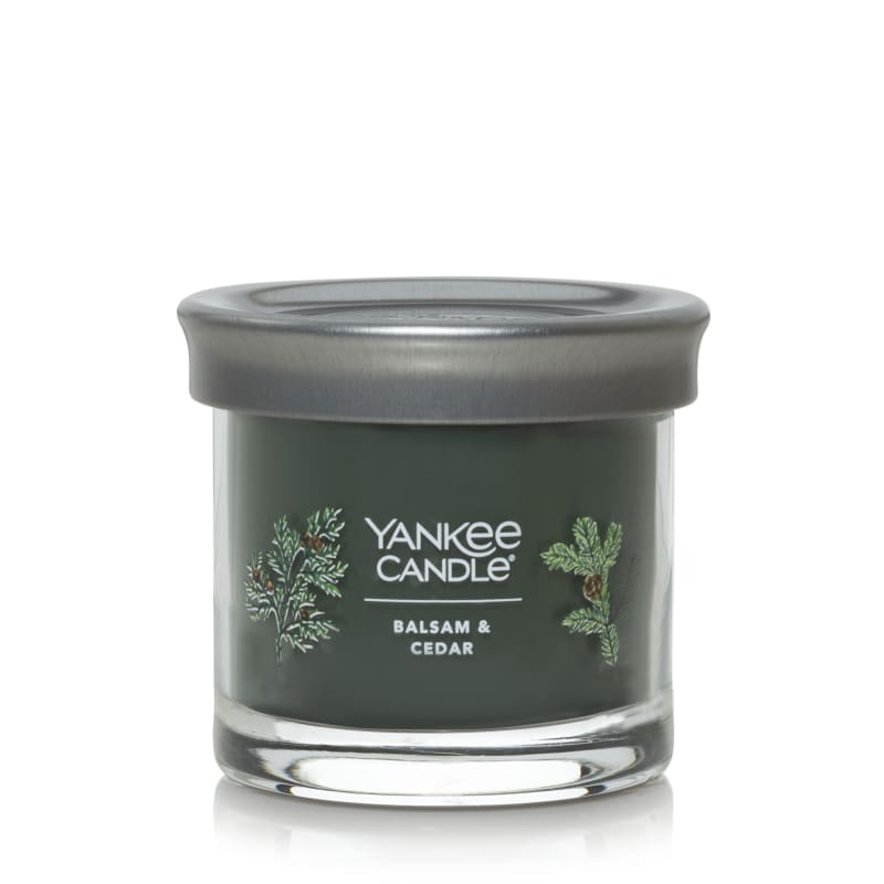 4.3 oz Balsam & Cedar Signature Small Tumbler Candle by Yankee