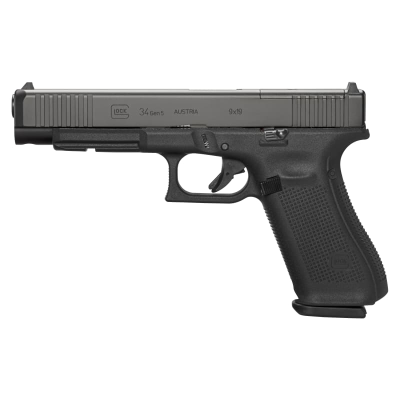 G34 Gen5 in. MOS Configuration w/ Front Serrations Black Pistol by 
