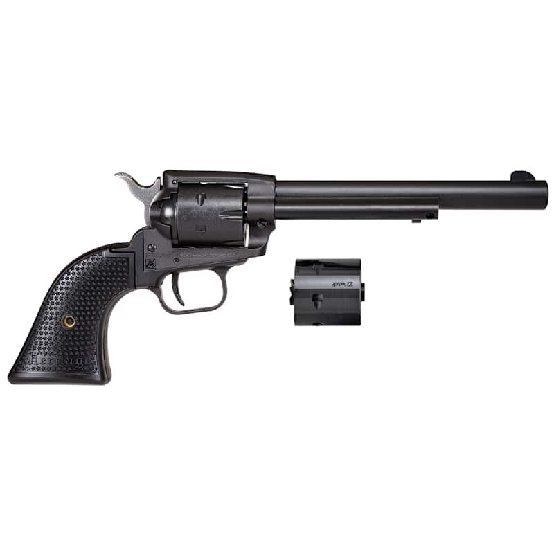 22LR/.22 WMR 6.5-in Rough Rider Steel Black Satin Revolver by