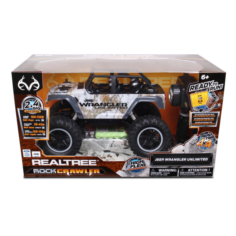 RealTree Off Road 4X4 Radio Control Rock Crawler Jeep Wrangler