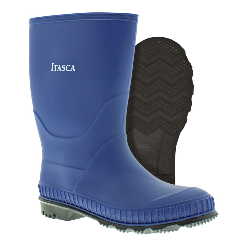 Blue pvc boots hot sale