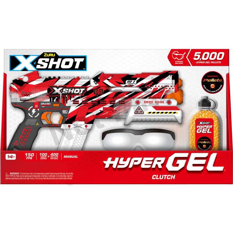 ENCORE PLUS DE PRODUITS ZURU Hyper gel small blaster (5000 billes gel) -  Pistolet Rouge - Private Sport Shop
