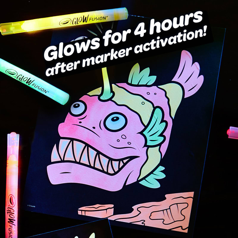 Glow Fusion Marker Coloring Set - Mythical Creatures by Crayola at Fleet  Farm