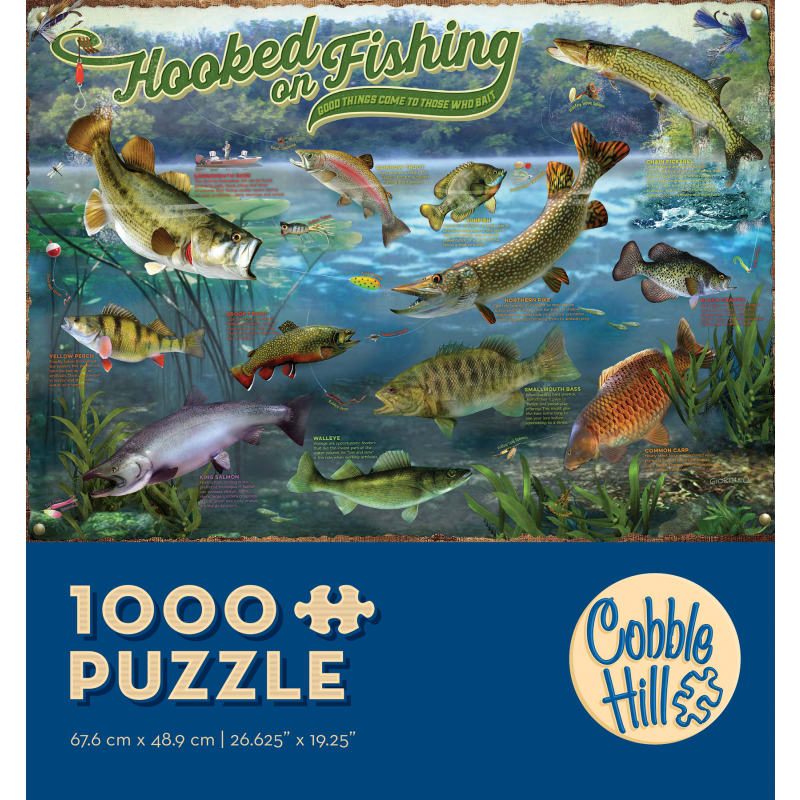 1,000 pc Fishing Jigsaw Puzzle - Assorted by Cobble Hill at Fleet Farm