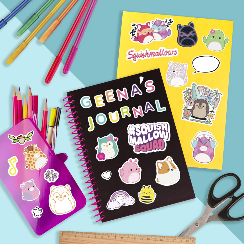  Fashion Angels Squishmallows Vinyl Sticker Pack - Includes 100  Large Squishmallows Stickers - Water Resistant Stickers - Join The Squish  Squad - Accessorize Notebooks, Journals & More - Multi (50433) : Toys &  Games