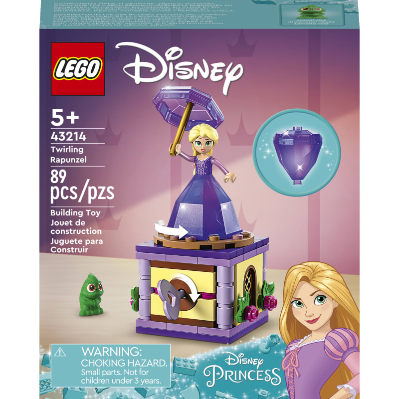 LEGO Disney Princess Twirling Rapunzel Building Toy 43214, with Diamond  Dress Mini-Doll and Pascal The Chameleon Figure, Wind Up Toy Rapunzel,  Disney Collectible Toy for Girls & Boys Age 5+ Years Old 