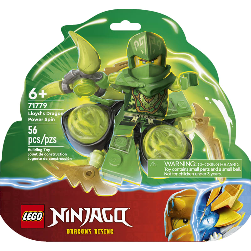 LEGO Green Techno Blade Weapon Trans Gold Chain Ninjago Axe