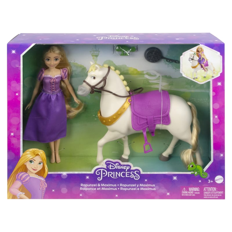 Little People Disney Princess Rapunzel & Maximus Horse Doll Playset 