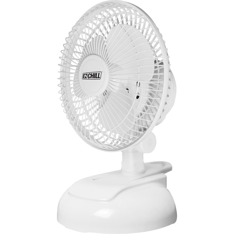 6 in White Combo Clip On Desk Fan by EZ Chill at Fleet Farm