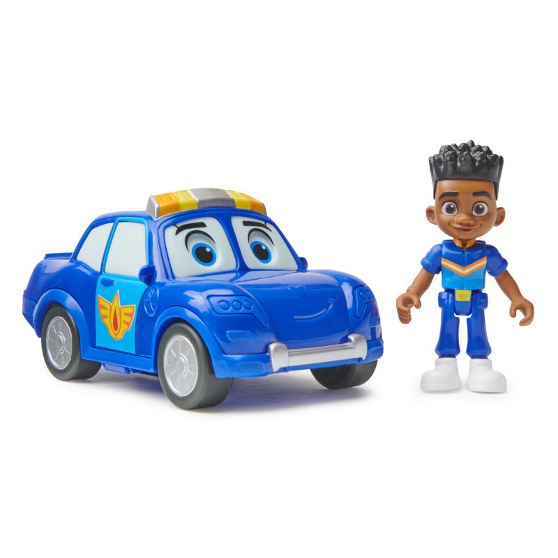 Disney Junior Firebuds, Bo and Flash, Action Figure and Fire Truck Vehicle