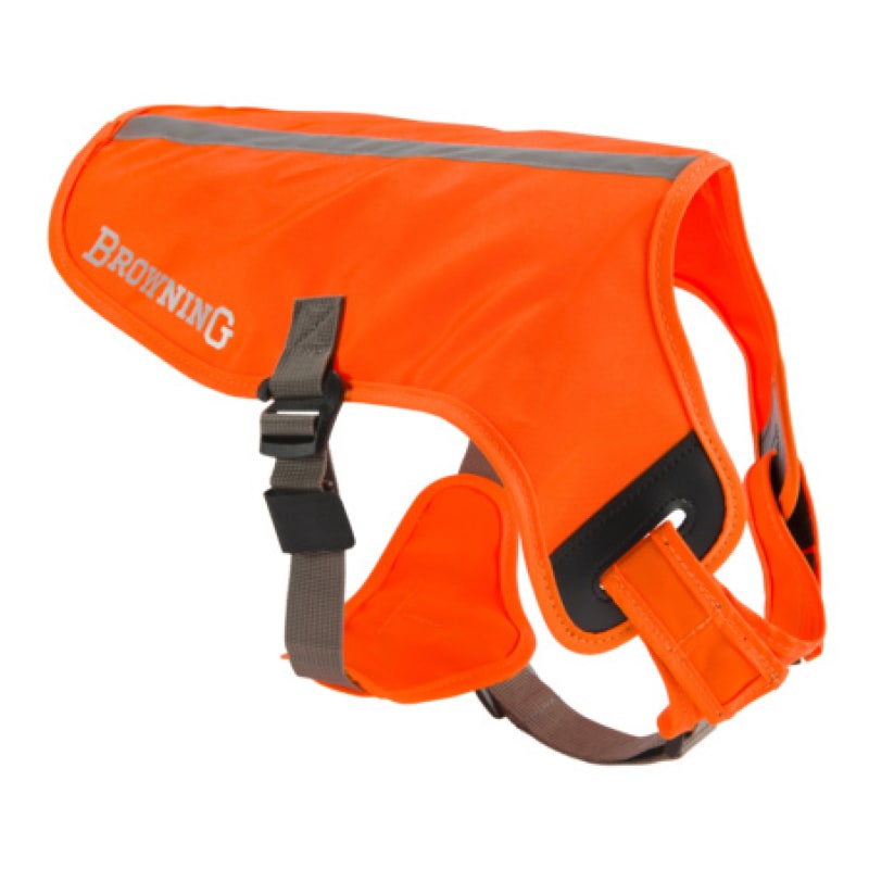 Large Hi Vis Orange Adjustable Hunting Safety Vest for Dogs by