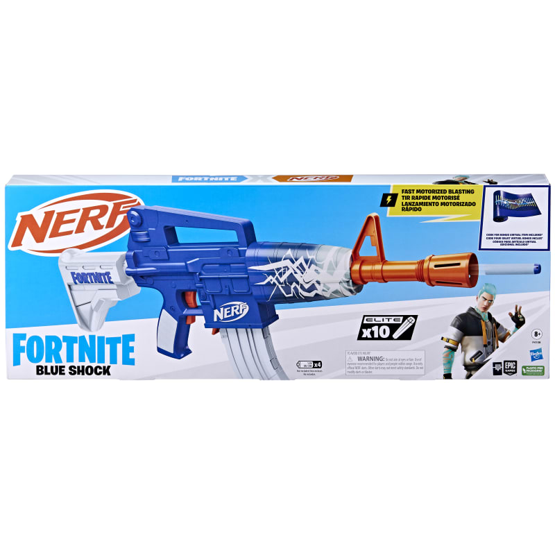 Fortnite Blue Shock Blaster by NERF at Fleet Farm
