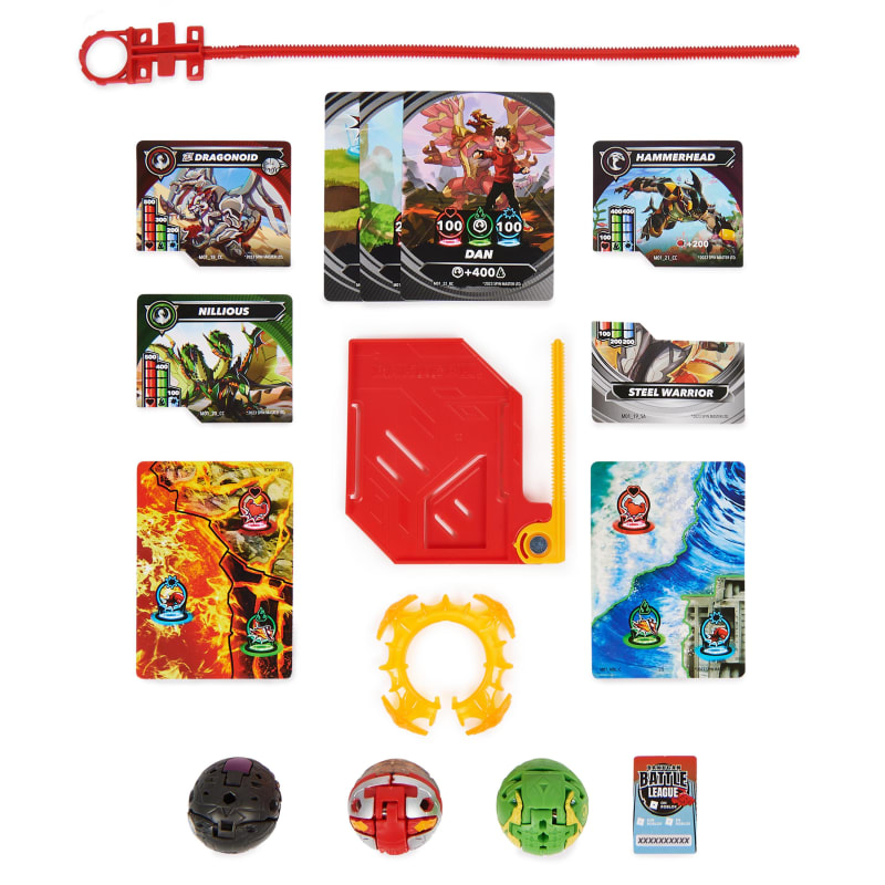 Bakugan 2023 Special Attack Dragonoid, Nillious & Hammerhead 3-Figure  Starter Pack [Includes Online Roblox Game Code!]