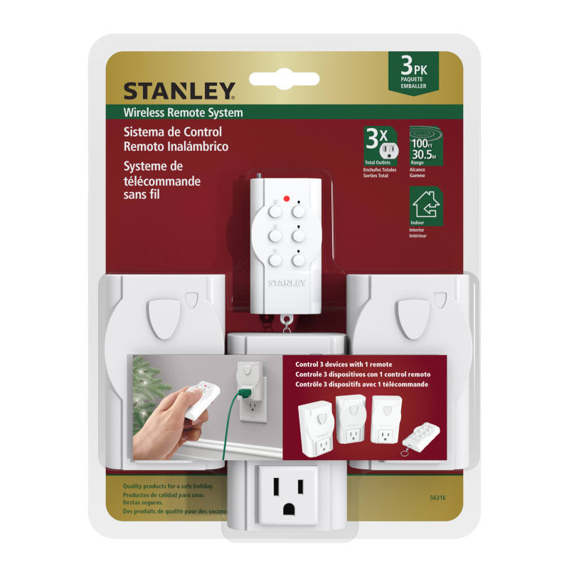 Stanley 3-Pack Indoor Remote System - 56316