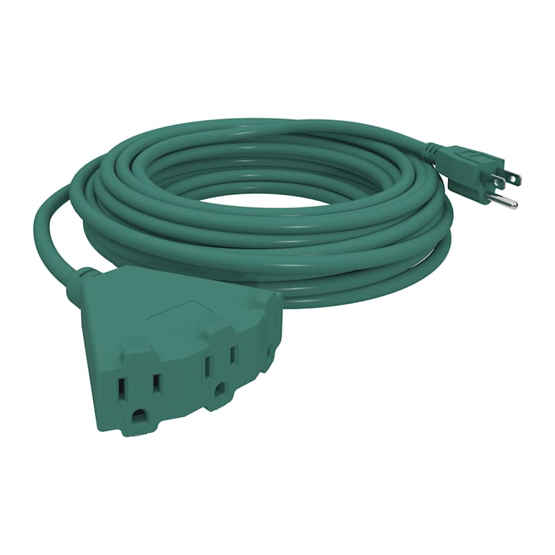 Outdoor Power Cord Extension Block Complete Home Cable 20 Foot Outdoor