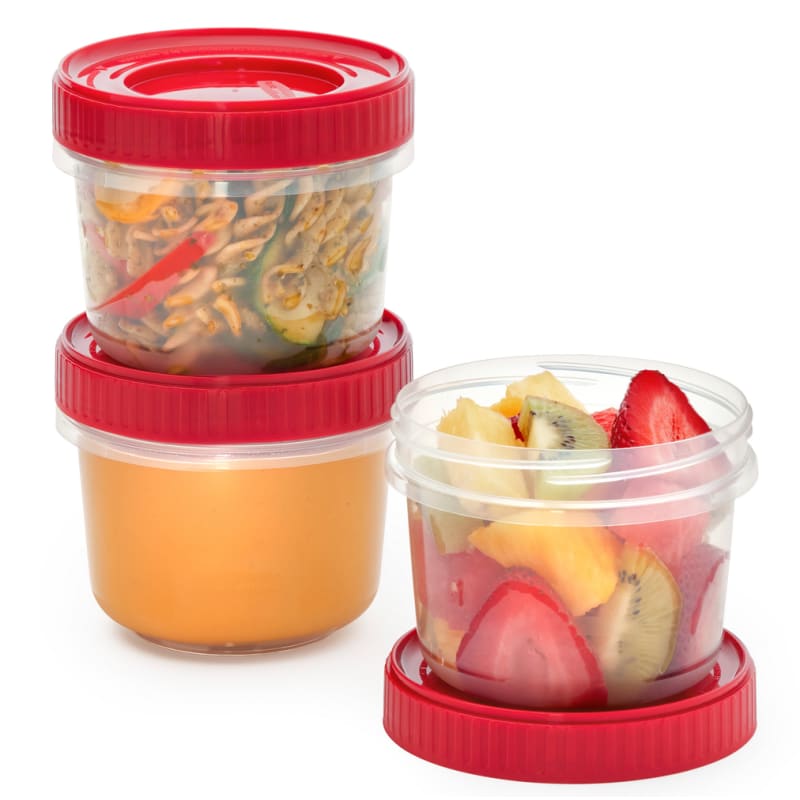 Rubbermaid Take Alongs Containers, Trays & Lids, Twist & Seal - 3 containers trays & lids