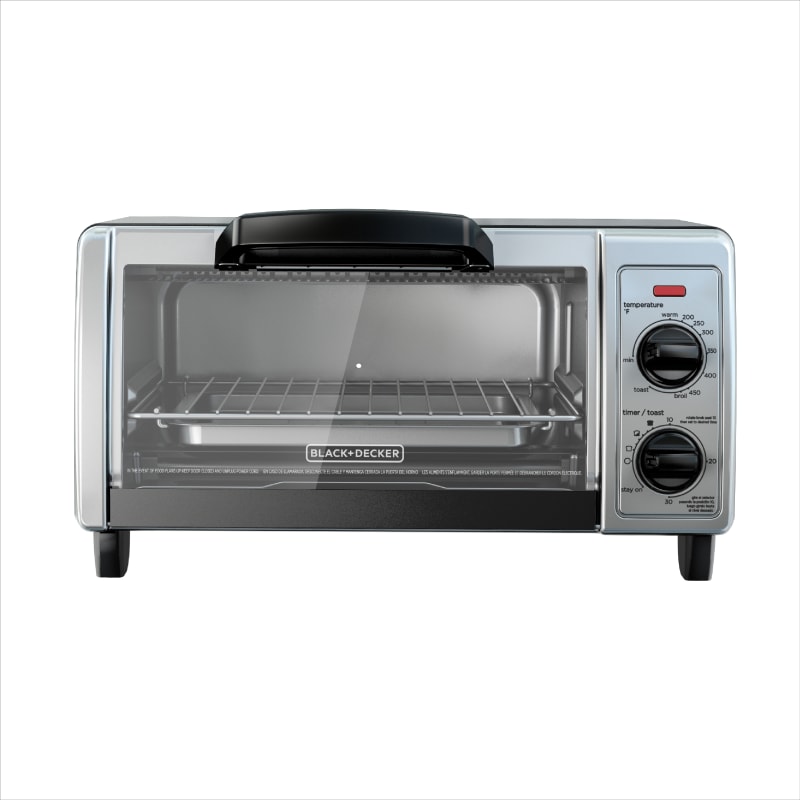 4-Slice Gray Toaster Oven