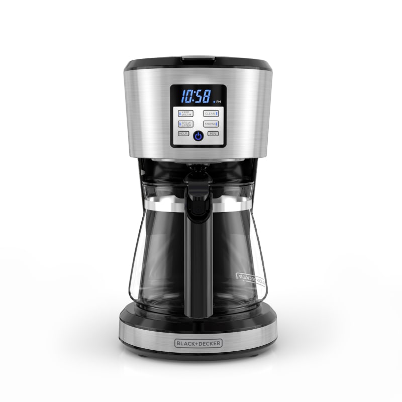  BLACK+DECKER 12-Cup* Programmable Coffeemaker, Black