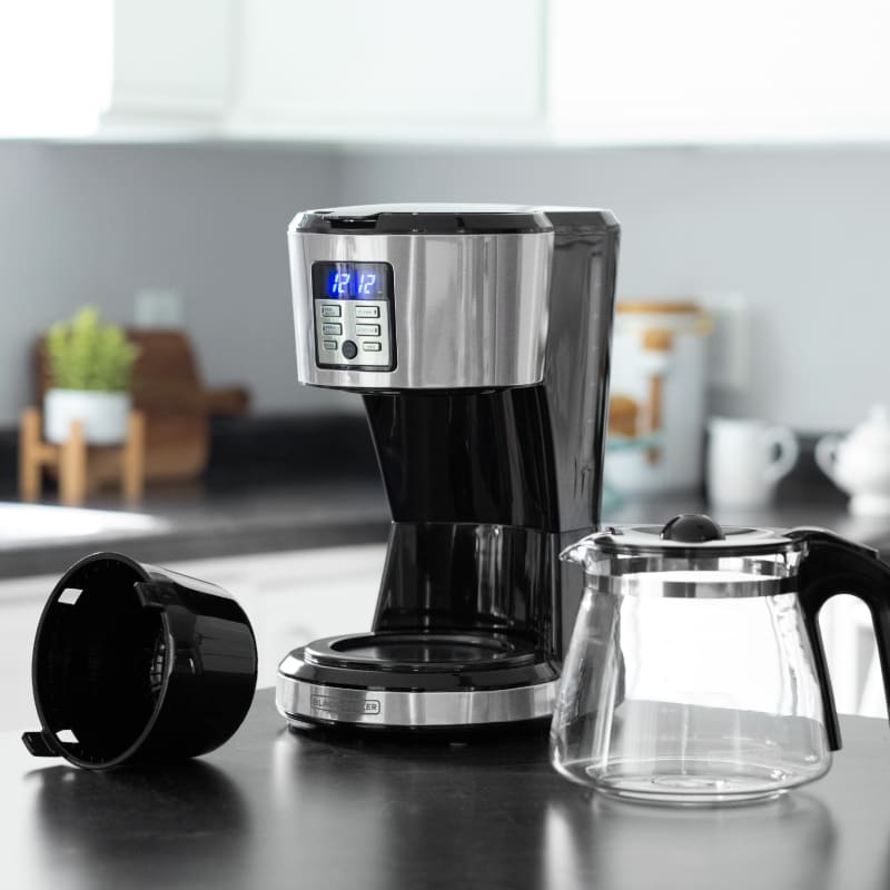 12-Cup Black/Stainless Steel Programmable Coffee Maker by Black & Decker at  Fleet Farm