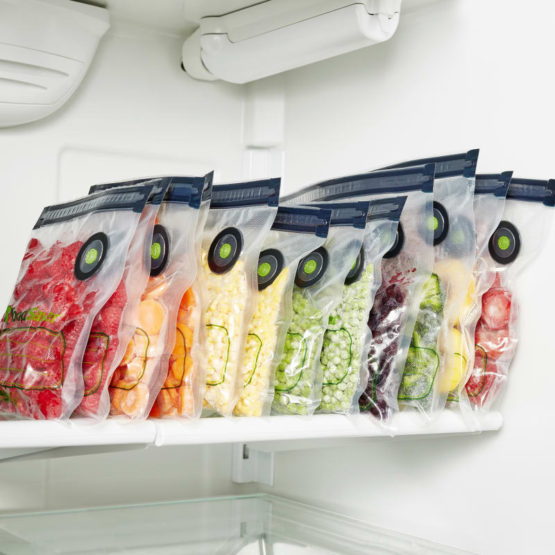 Foodsaver 1 quart vacuum zipper bags top