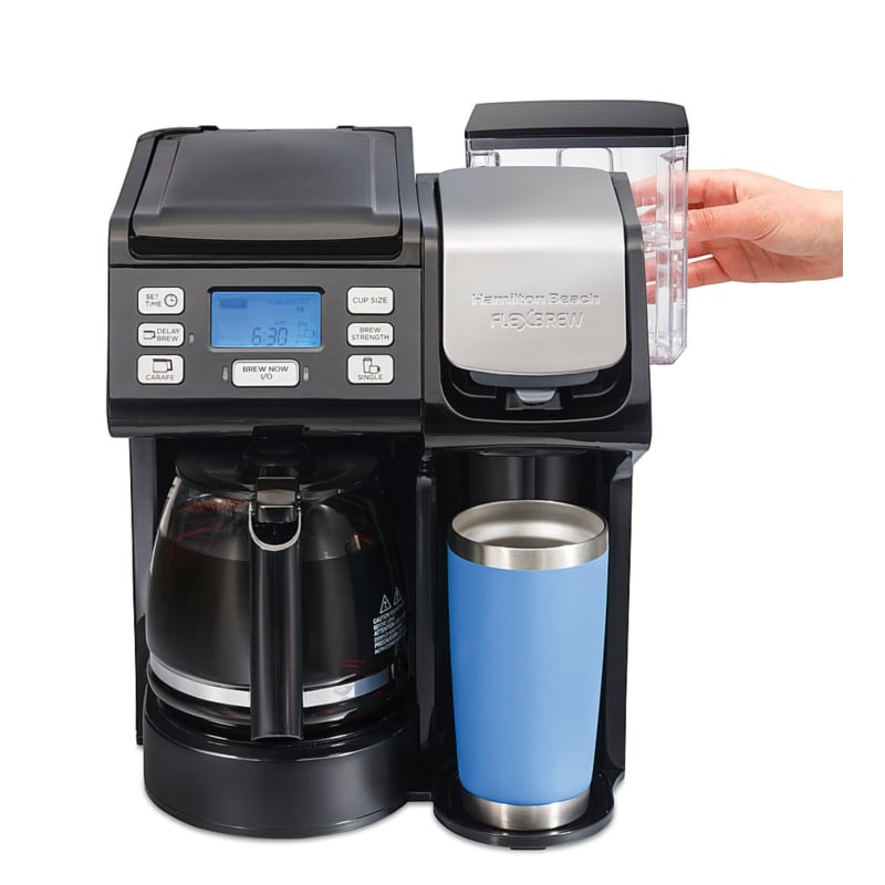 Hamilton Beach FlexBrew Trio 12 Cup Black Coffee Maker - Power