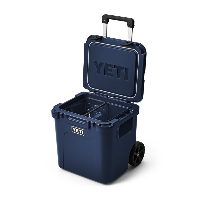 Navy Roadie 48 Cooler w/ Wheels & Retractable Periscope Handle by