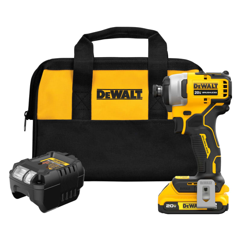 ATOMIC 20V MAX Brushless Cordless 1 4 in Compact Impact Driver Kit by DEWALT at Fleet Farm