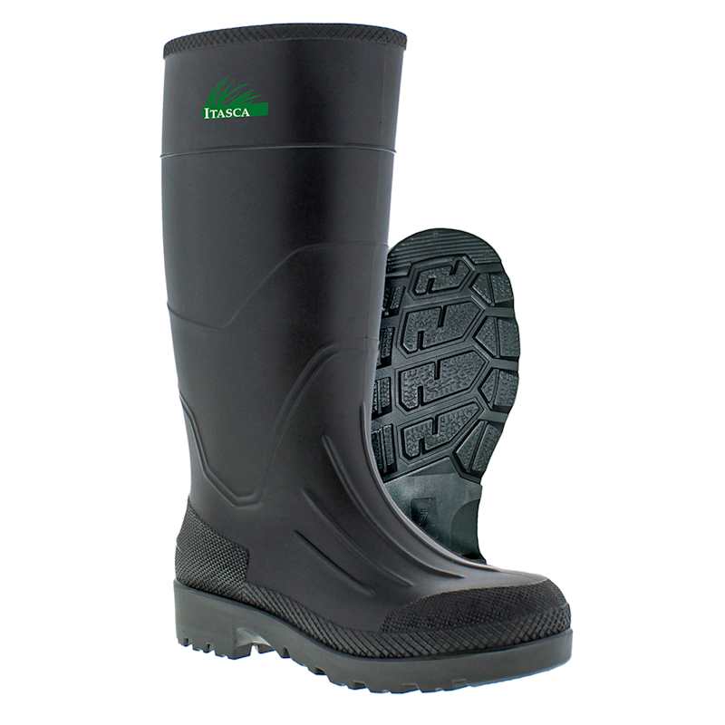 Men's Black PVC Plain Toe Boots by Itasca at Fleet Farm