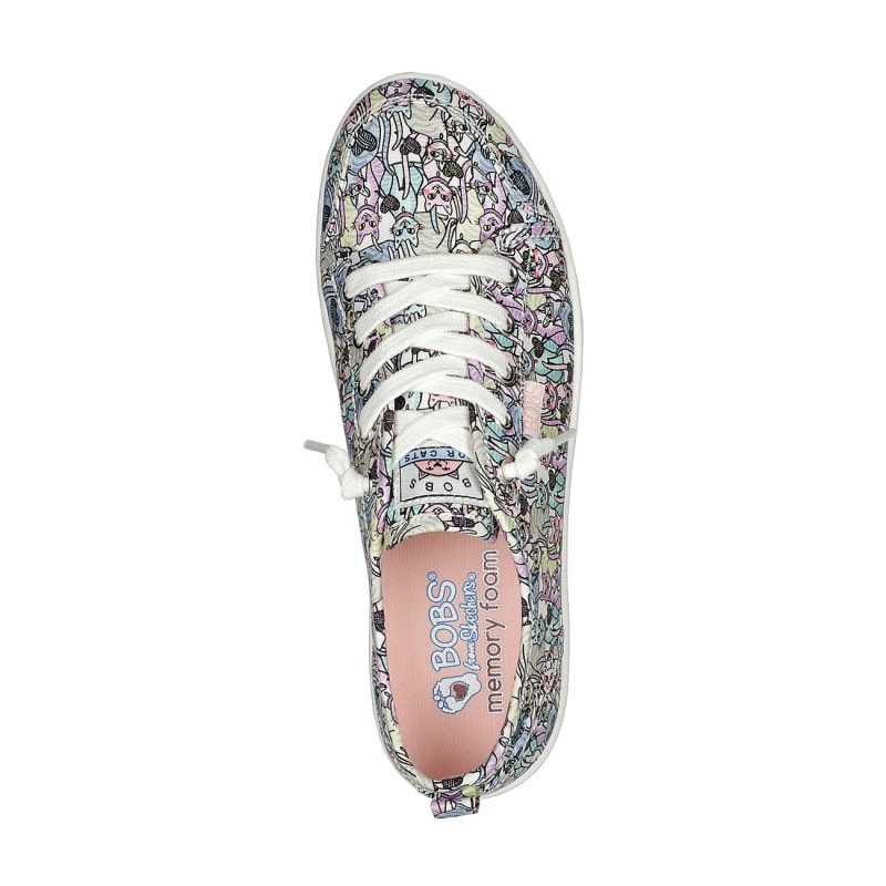 Women s Multi B Cute Knitting Heart Dogs Lace Up Shoes