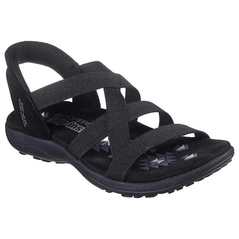 Women s Black Reggae Slim Slip In Sandals by Skechers at Fleet Farm