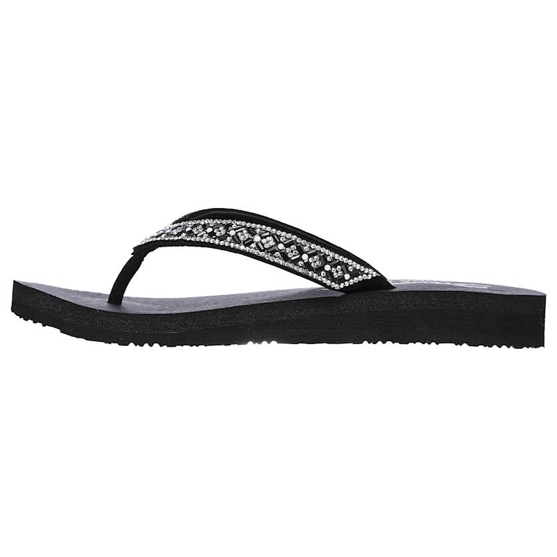 Skechers white flip flops with rhinestones deals