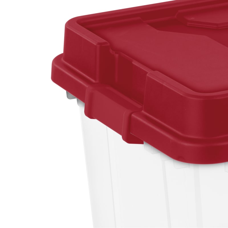 48 qt Holiday Ornament Storage Box w/ Hinged Lid by Sterilite at Fleet Farm