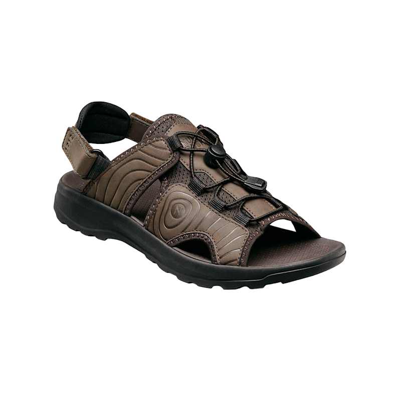 Men s Brown Huck Bungee Slide Sandals by Nunn Bush at Fleet Farm
