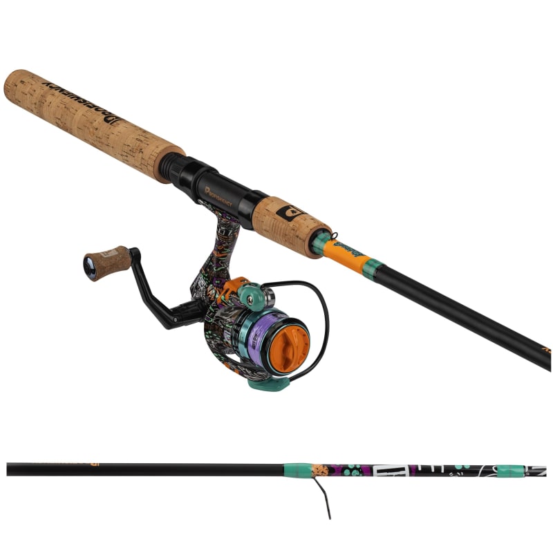 5 ft 8 in Medium Light Krazy 3 Spinning Combo by ProFISHiency at