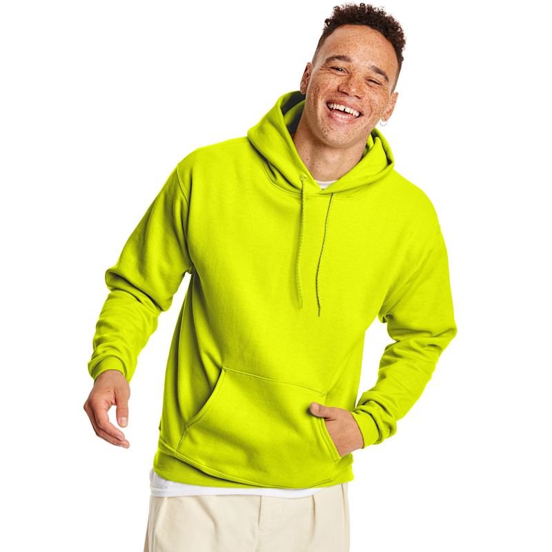 Men's pullover ecosmart fleece hooded sweatshirt sales