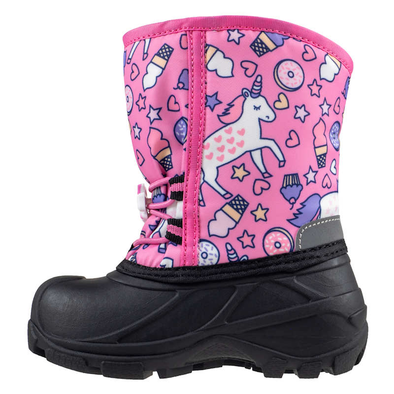 Ice Fields Toddler Girls Unicorn Pink Winter Boots Size 5 by Fleet Farm