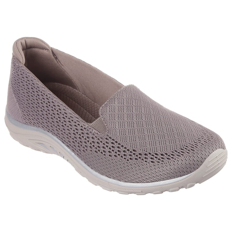 Modern Comfort Women s Dark Taupe Reggae Fest Willows Vibe Slip On Shoes by Skechers at Fleet Farm
