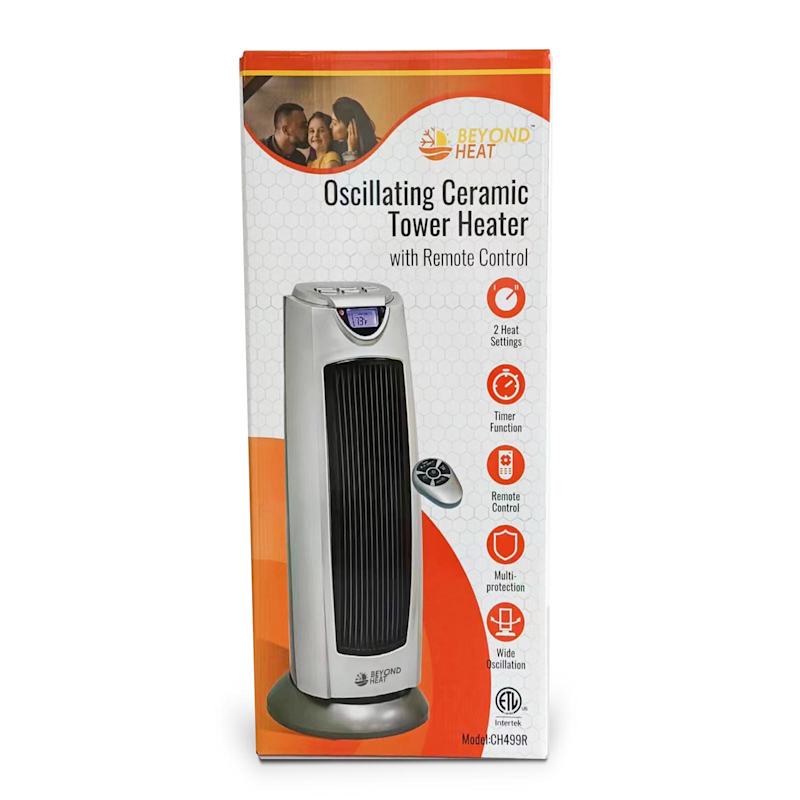 Room Heater With Power Zone Oscillating Ceramic Ptc Tower Heater