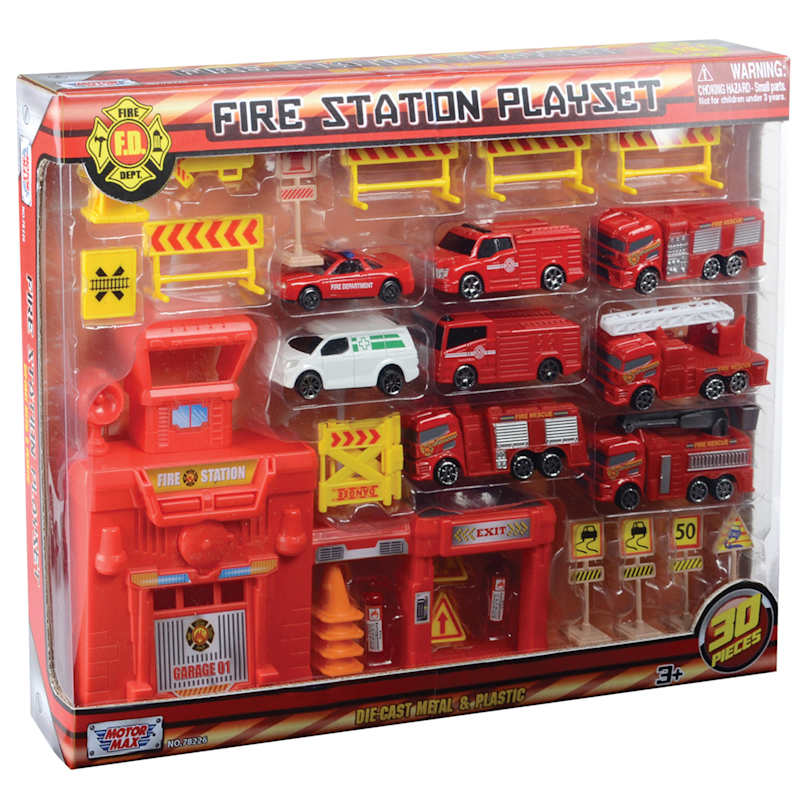Motormax fire station playset top