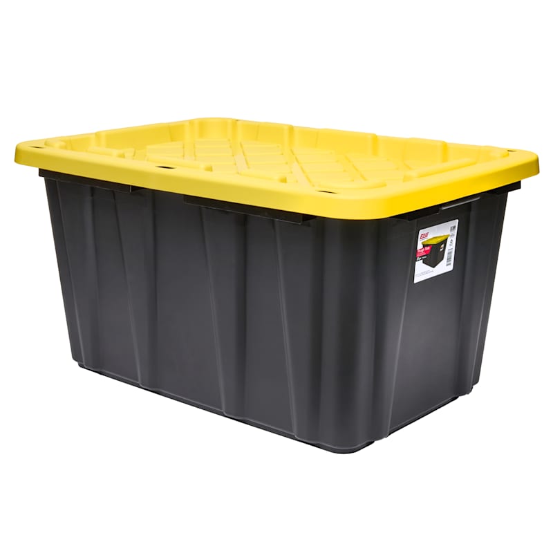Nursery Big Tote Container Greenmade 12 Gallon Storage Bin, 4-pack