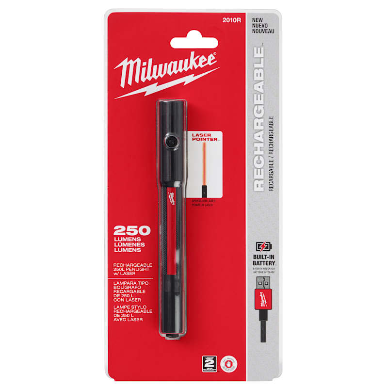Rechargeable 250L Penlight w/ Laser by Milwaukee at Fleet Farm