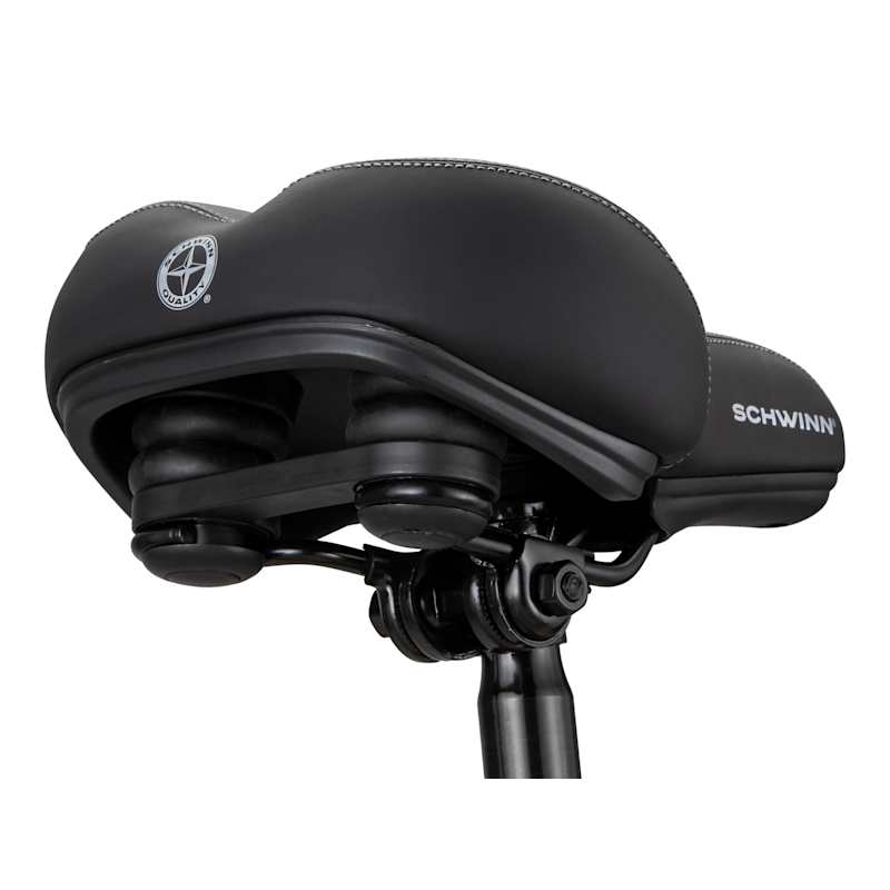 schwinn cruise super midway bicycle saddle Comfort Bike Seat for Men and Women, Commute Plus Foam Plush, Replacement Fits All Adult Bikes with Standard Seatpost, Black : Sports & Outdoors Ride in comfort with the Midway Bike Seat by Schwinn Schwinn Soft Foam Padding Midway