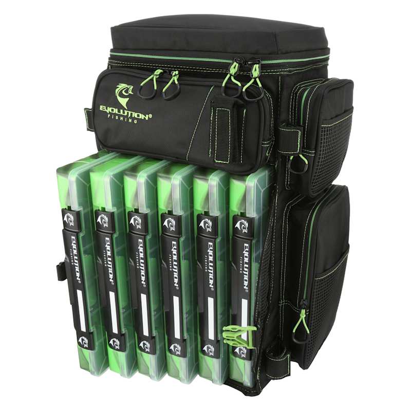 Drift Series 3700 Tackle Backpack with Rod Holders & QuikLatch