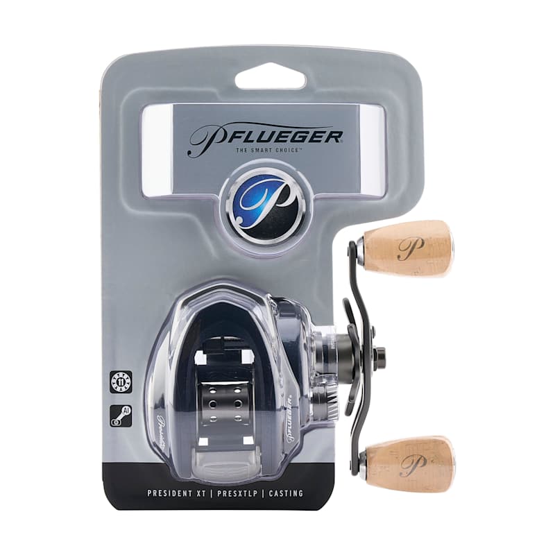 President® XT Baitcast Low Profile Reel Left by Pflueger at