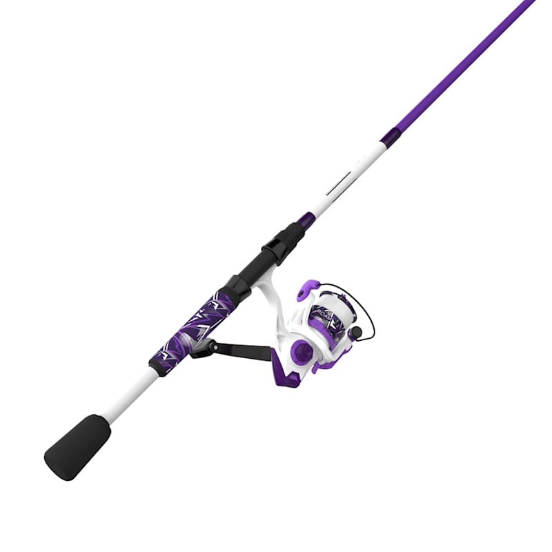 6 ft 6 in 2 pc M Roam Purple Spinning Combo by Zebco at Fleet Farm