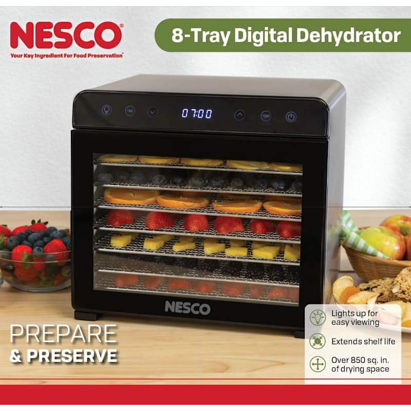 8-Tray Stainless Steel Food Dehydrator by Nesco at Fleet Farm