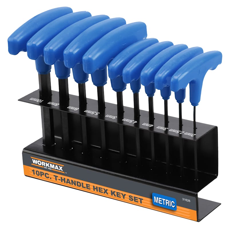 TLS ツールス　クアッドフィン4枚 T1 EN TYPE 定価¥12100 10 Pc. T-Handle Hex Key Set, Metric by Workmax at Fleet Farm